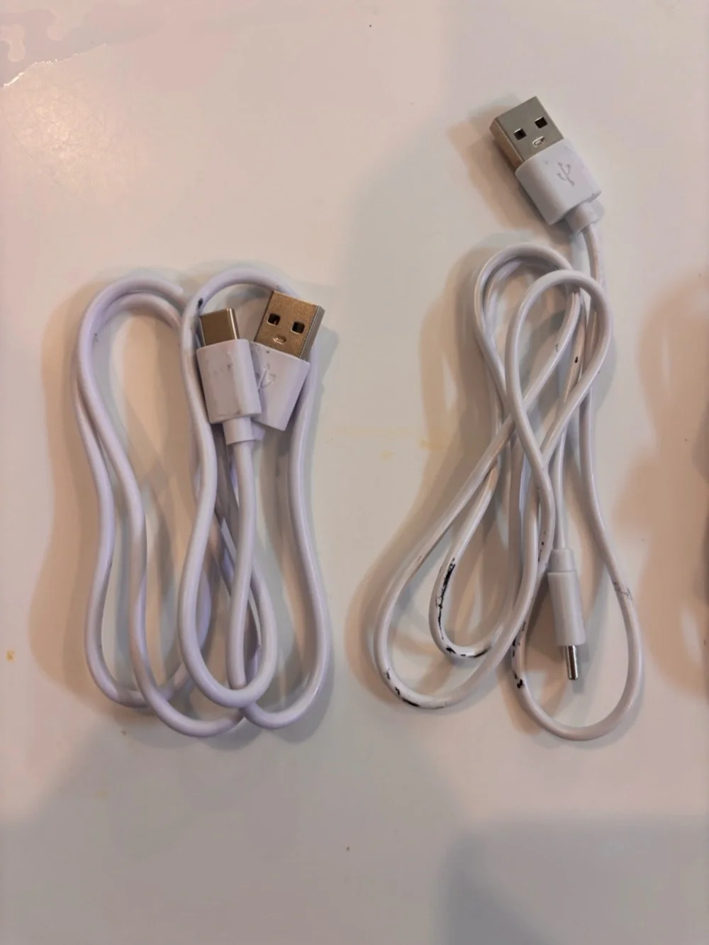 Generic USB to USB-C Charging Cables - Black & White
